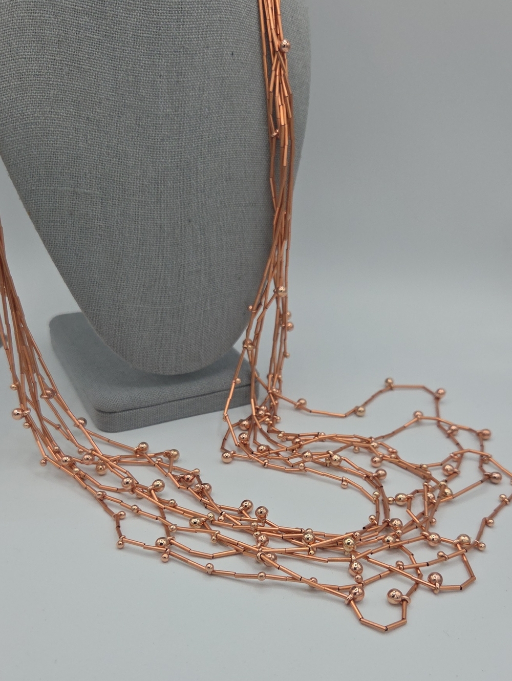 5 for $25! Premier Designs Multi-Strand Rose Gold Beaded Necklace